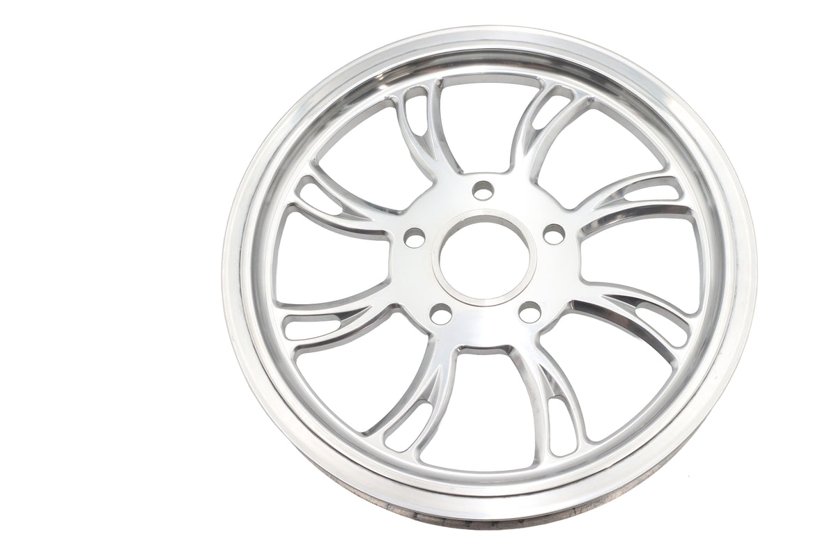 Ultima Vortex rear drive pulley, 65-tooth polished finish, part 94-711