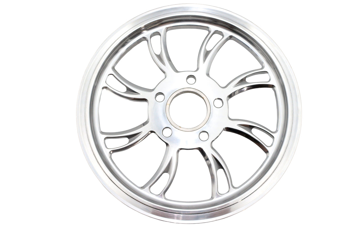 Ultima 94-715 Vortex rear drive pulley, 65-tooth polished finish, motorcycle drivetrain component