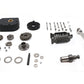 V-Twin 5-speed kick starter kit with black wrinkle cover for motorcycle transmission