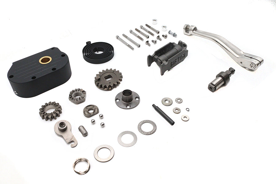 V-Twin 5-Speed Kick Starter Kit with Black Wrinkle Cover 22-0183