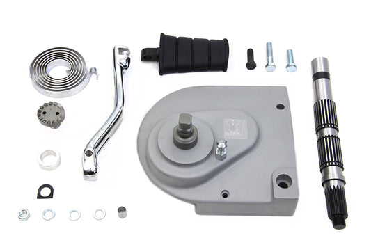 V-Twin aluminum kick starter conversion kit for motorcycle transmission, model 22-0213