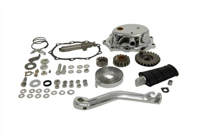 V-Twin 19499 complete chrome kick starter kit for motorcycle transmission