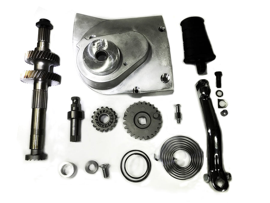 V-Twin 22-0458 kick starter conversion kit with alloy finish for motorcycle transmission