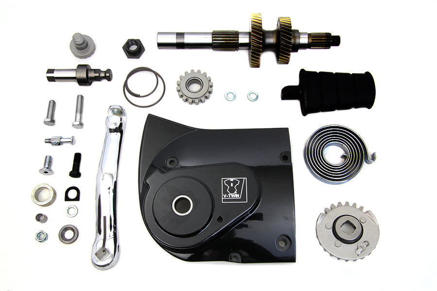 V-Twin black kick starter conversion kit for 2007–2016 Harley-Davidson XL transmission