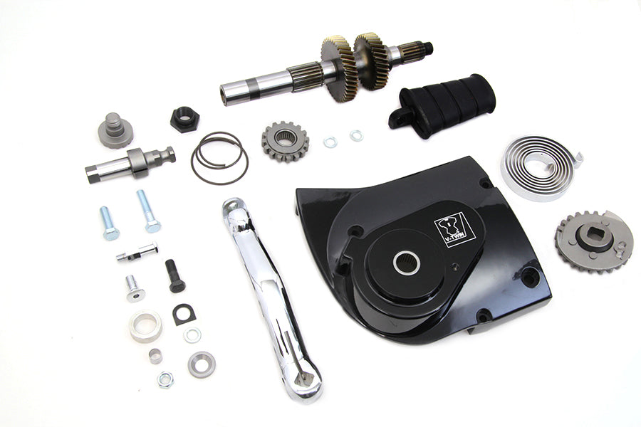 V-Twin black kick starter conversion kit for 2007–2016 Harley-Davidson XL transmission
