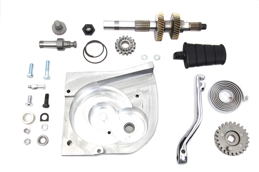 V-Twin 22-0589 black kick starter conversion kit for 2007–2016 Harley-Davidson XL transmission