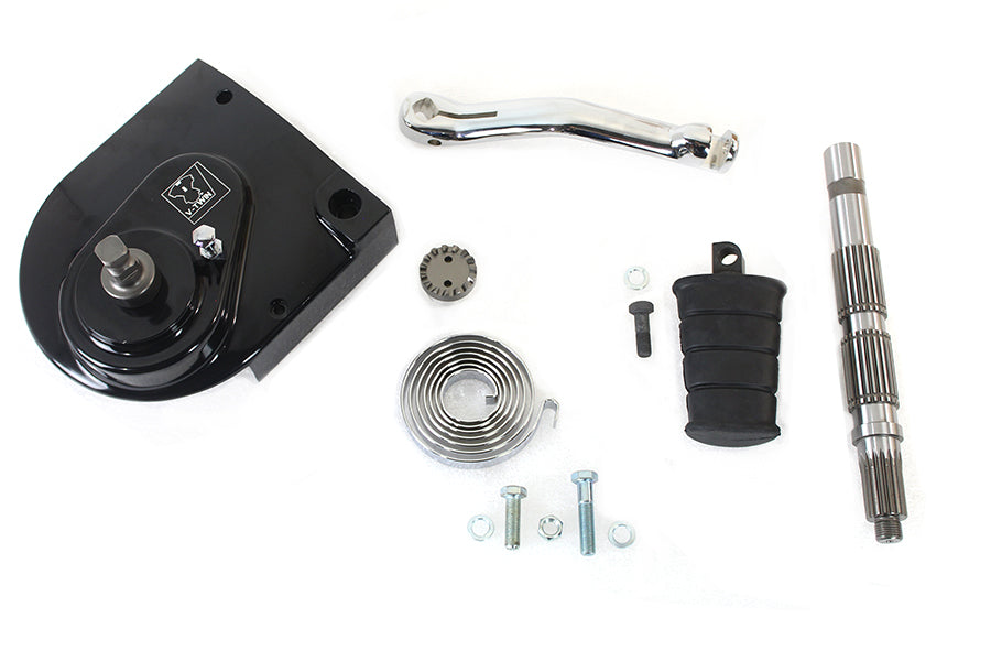 V-Twin 22-0655 black kick starter conversion kit for 1991-2000 Harley-Davidson XL transmission