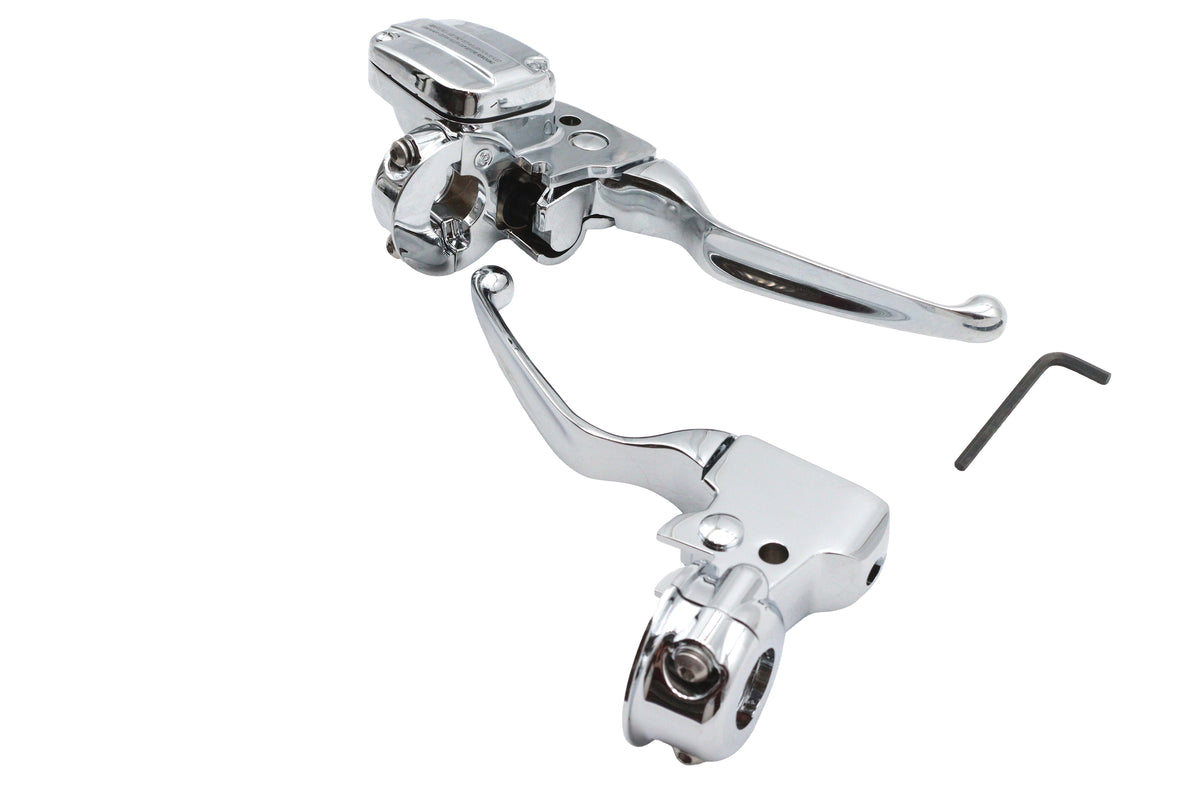 Ultima 47-258 chrome handlebar control kit, SKU 22-7258