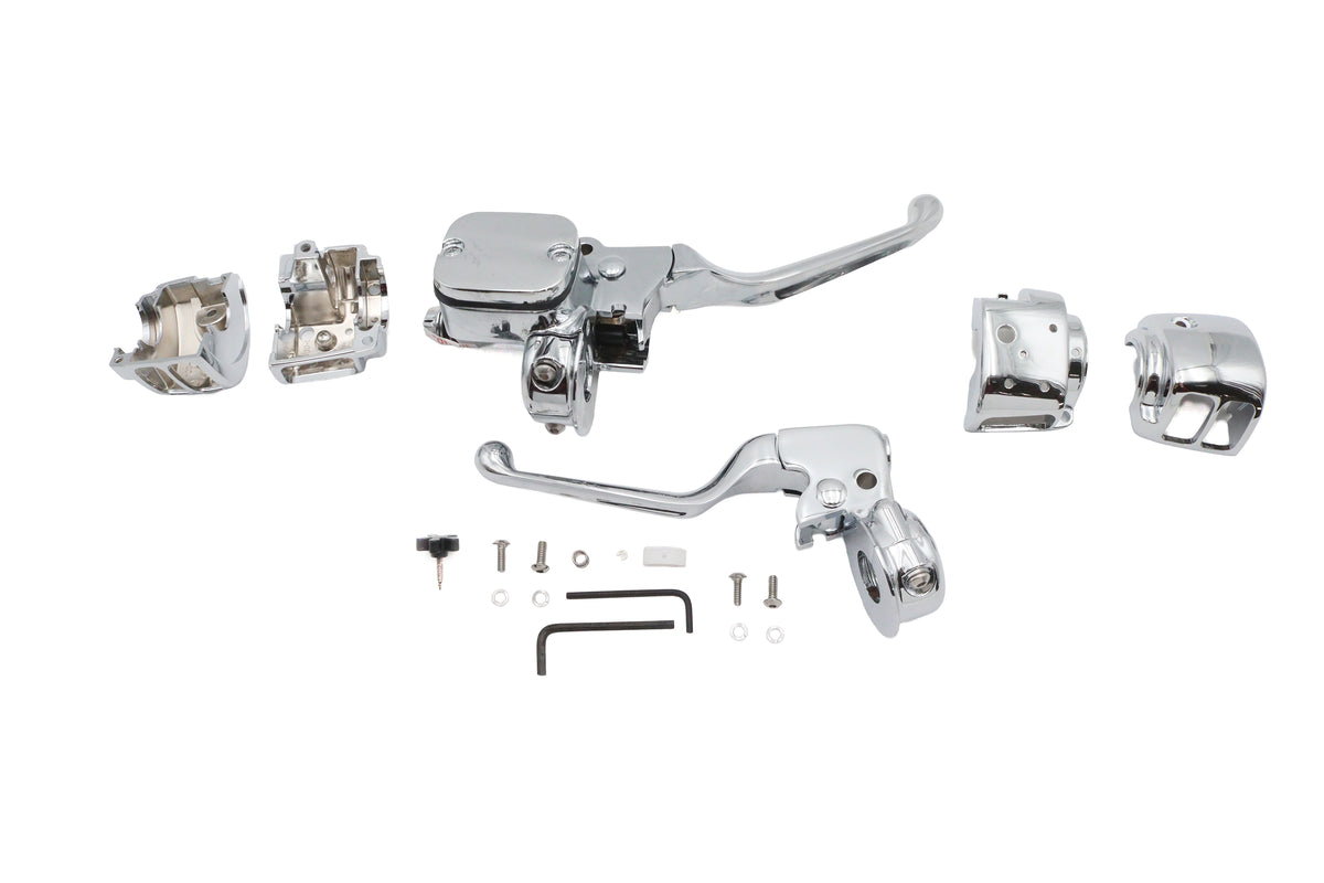 Ultima 22-7259 chrome handlebar control kit, part number 47-259
