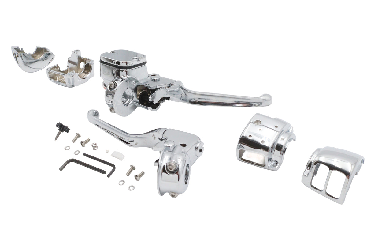 Ultima 22-7259 chrome handlebar control kit, part number 47-259