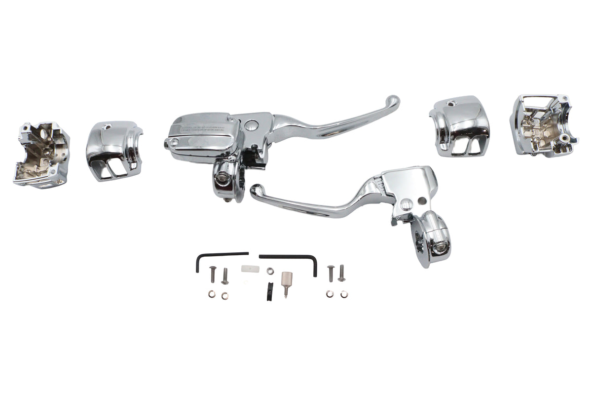 Ultima chrome handlebar control kit, model 22-7260, part number 47-245