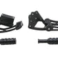 Ultima 47-441 billet forward control kit in black, side view of motorcycle foot controls