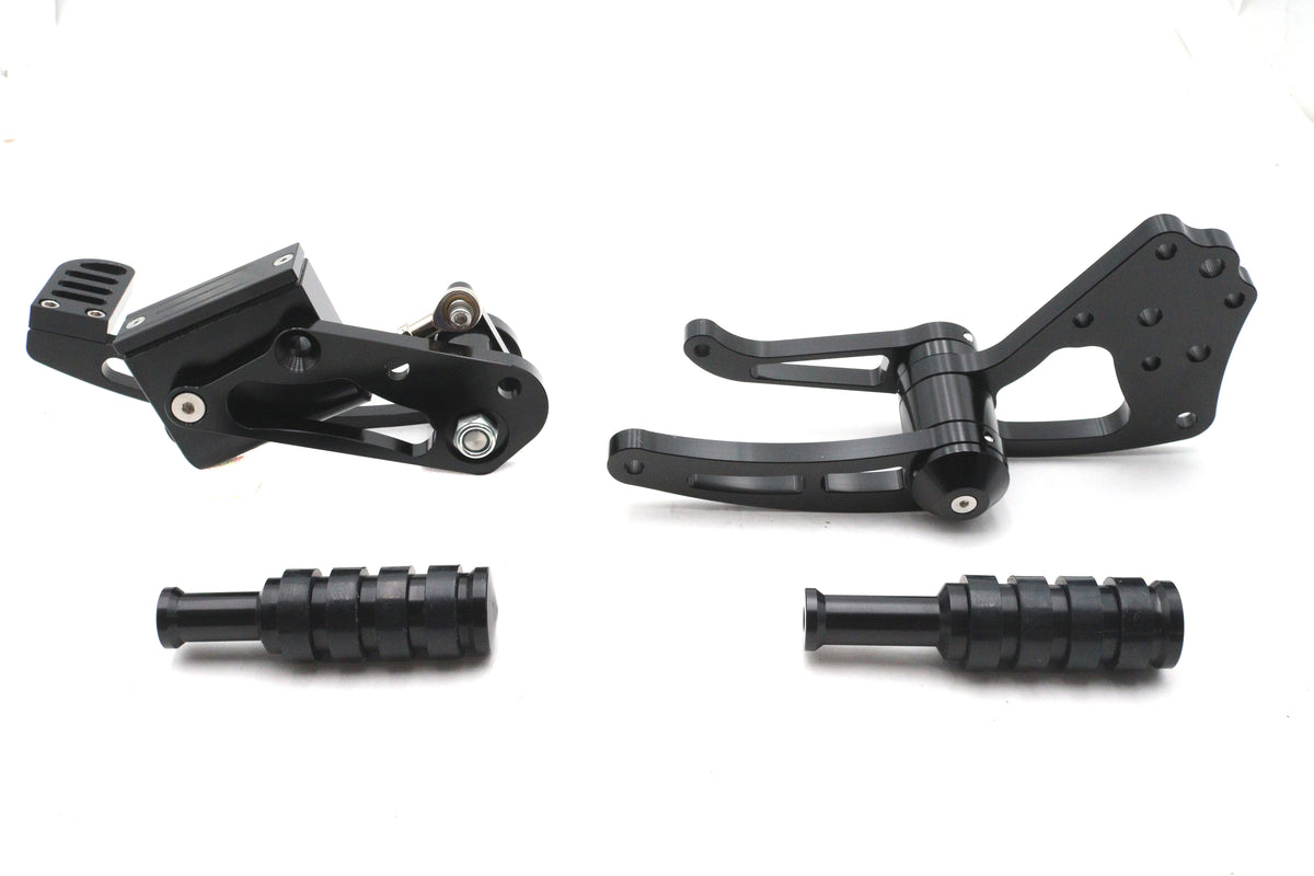 Ultima 47-441 billet forward control kit in black, motorcycle forward control components