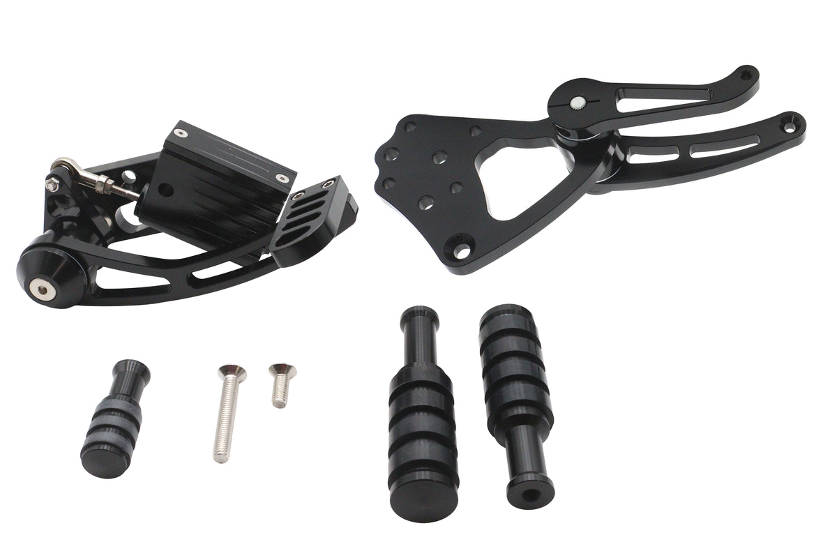 Ultima Billet Forward Control Kit Black 47-541 for motorcycle customization