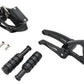 Ultima Billet Forward Control Kit in black, model 47-541 for motorcycle customization