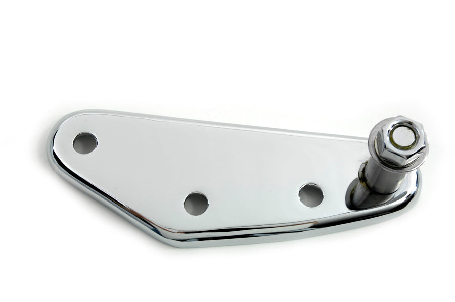 Edart 13607 rear mechanical brake lever bracket for forward controls, chrome finish