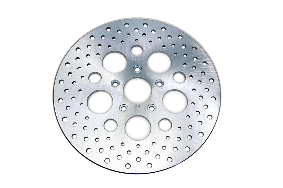 Edart 06-0176A 11-1/2-inch front drilled brake disc in black finish