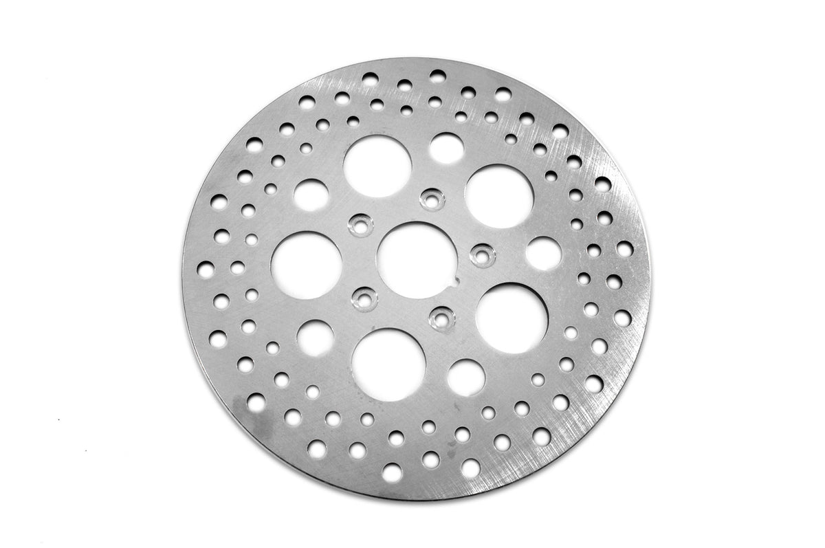 Edelbrock R47000 11-1/2-inch drilled front brake disc with machined rotor surface
