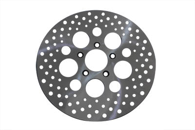 Duro 06-0185AS 11-1/2-inch drilled front brake disc, left side view