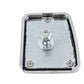 Edart 64125 chrome brake pedal pad with black flame design for forward controls
