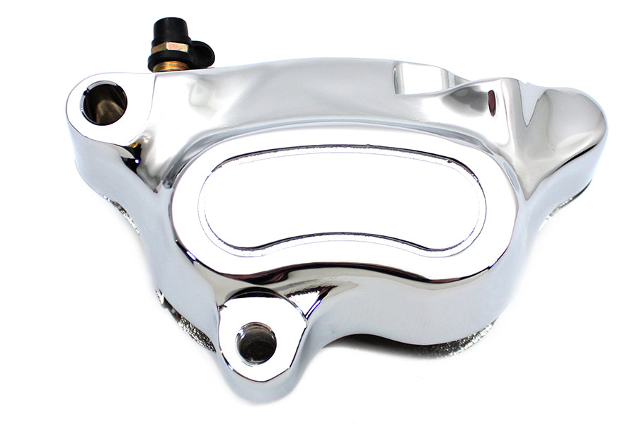 Edart chrome front 4-piston left-side brake caliper, model 23-0499, part 84411