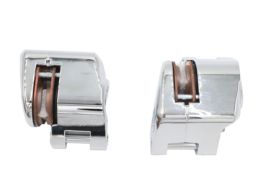 Duro 08828 chrome 1-piston front brake caliper set brakes; 23-0550b.jpg