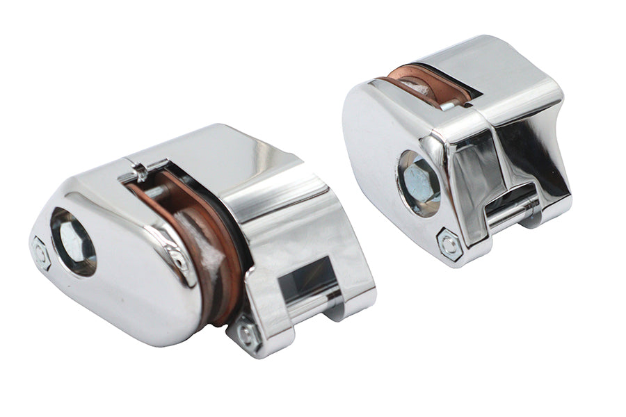 Duro 08828 chrome 1-piston front brake caliper set for automotive brake system
