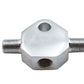 Edart 76169 chrome brake line tee fitting for automotive brake systems