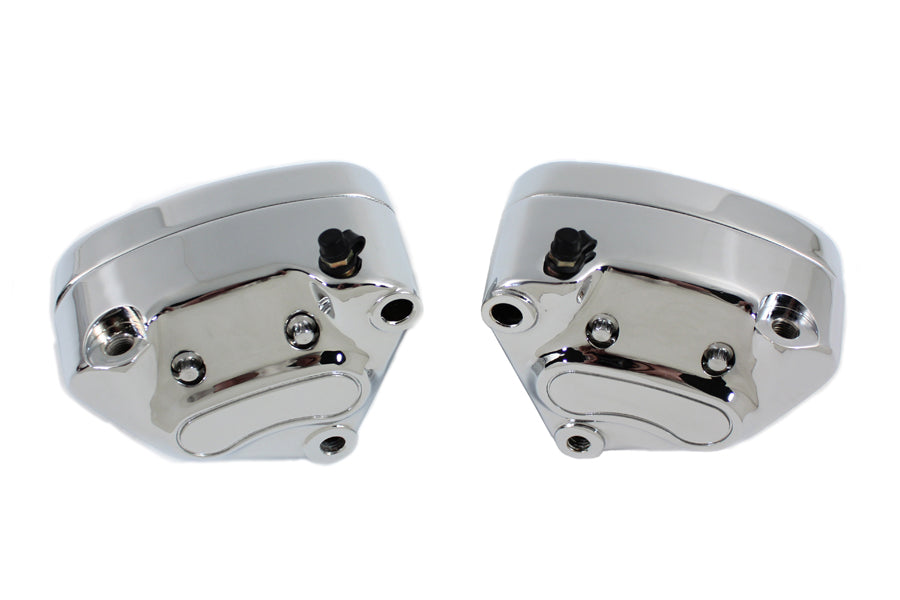 Edart 82568 Chrome Front 4 Piston Caliper Set