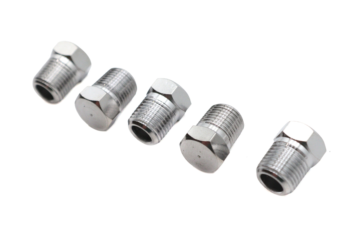 Edart 72787 Chrome Brake Line Tee Plug