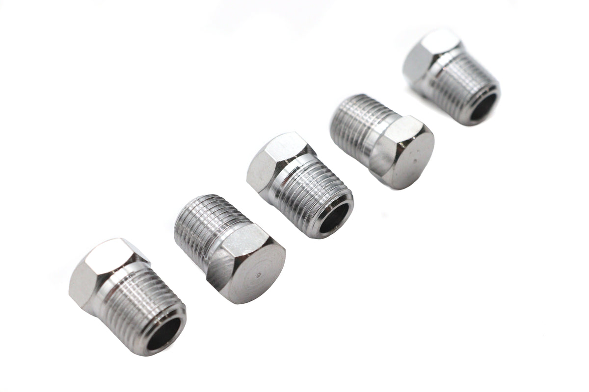 Edart 72787 Chrome Brake Line Tee Plug