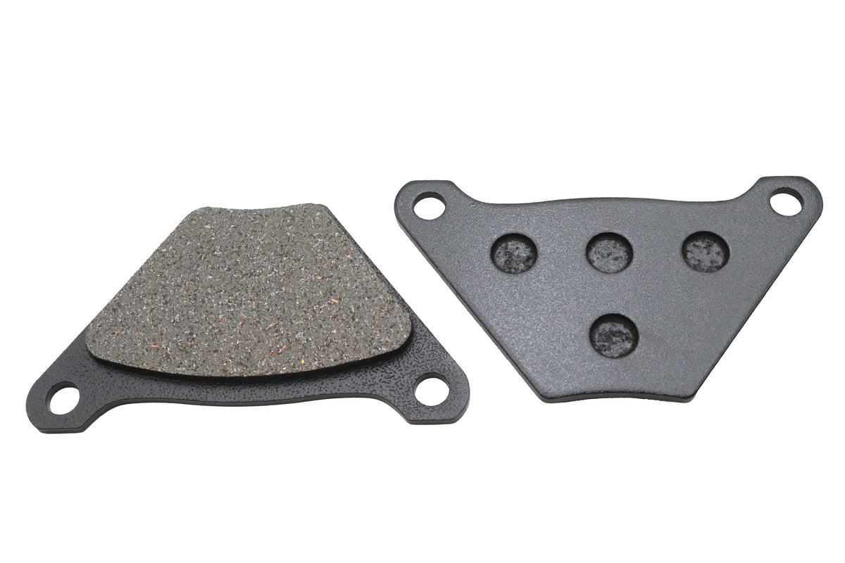 Duro 23-0644 front or rear semi-metallic brake pad set with friction pads and backing plates