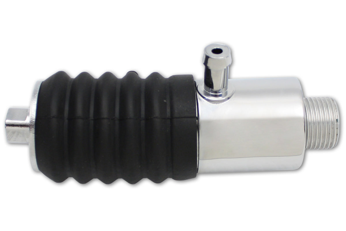 Edart 77634 rear remote mount master cylinder in chrome finish for brake systems