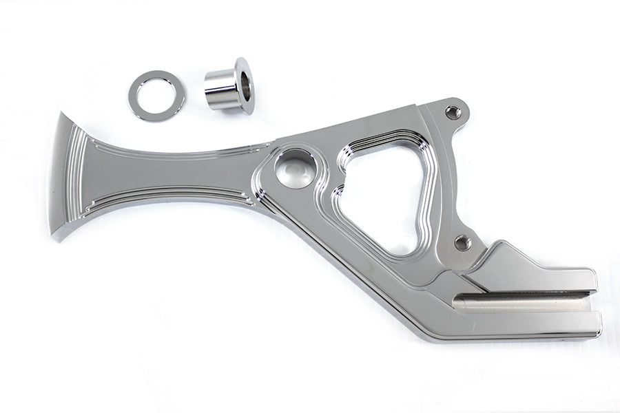 AEE 76460RA unitized rear brake caliper bracket, right side, stainless steel