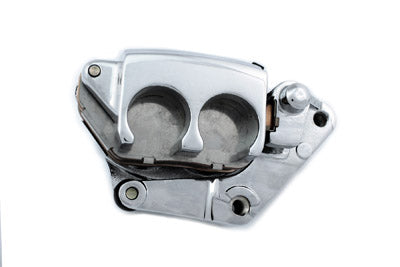 Edart 82560 silver 2-piston front brake caliper, left side