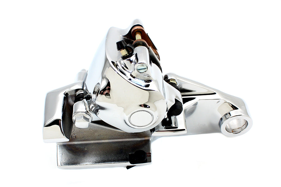 Edart 23-0855 chrome rear brake caliper with bracket for automotive brake system
