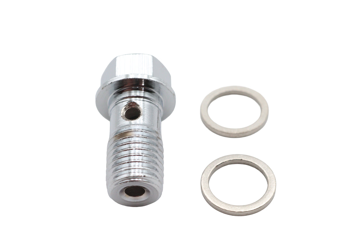 Edart 50174 brake hose banjo bolt kit, 12mm, with banjo bolt and fittings for brake system installation