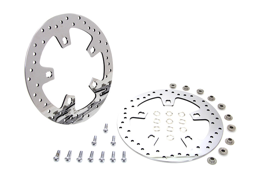Duro B06-0194ASP-2 11.8-inch polished front brake disc set