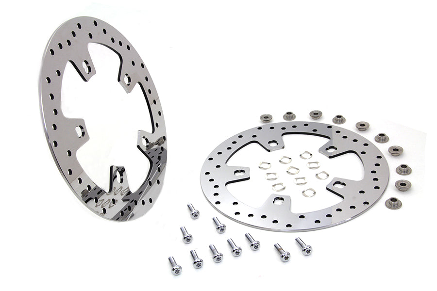 Duro B06-0194ASP-2 11.8-inch polished front brake disc set