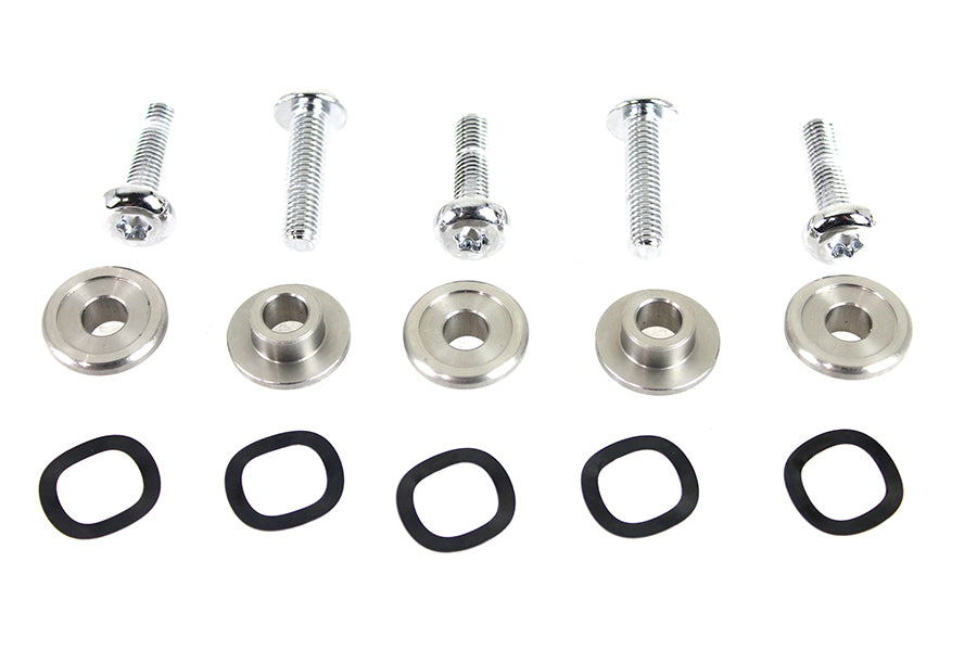 Edart 63511 chrome front disc brake hardware kit components in a product view