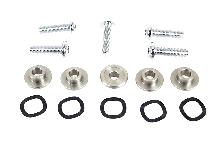 Edart 63511 chrome front disc brake hardware kit components and fittings