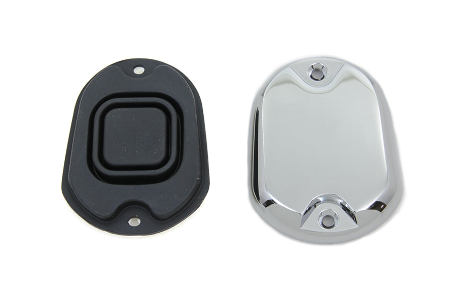 Edart 77820 chrome handlebar master cylinder cover for motorcycle handlebar controls