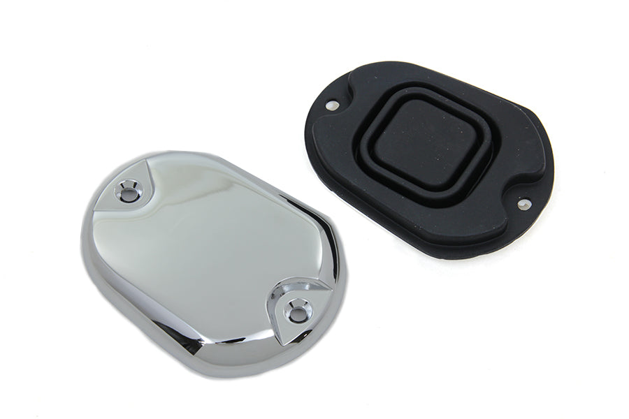 Edart 77820 chrome handlebar master cylinder cover for motorcycle handlebar controls