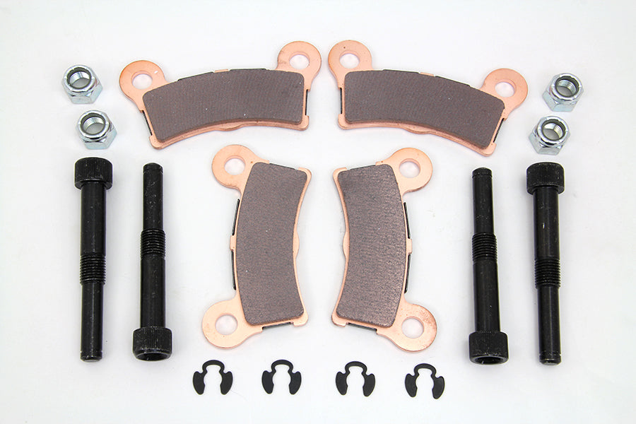 Duro 23-0980 sintered rear brake pad set for vehicle braking system