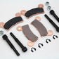 Duro 23-0980 sintered rear brake pad set for motorcycles; dark brake pads shown on a white background