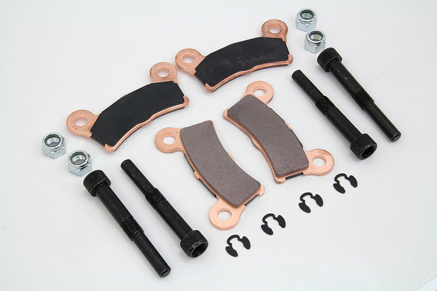 Duro 23-0980 sintered rear brake pad set for motorcycles; dark brake pads shown on a white background