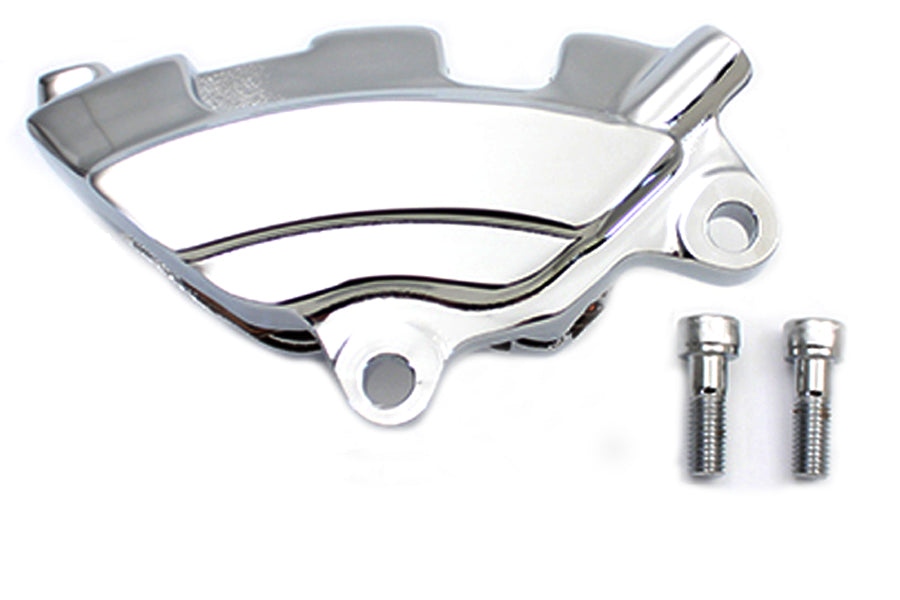 Edart 79077 chrome rear 4-piston brake caliper viewed from the side