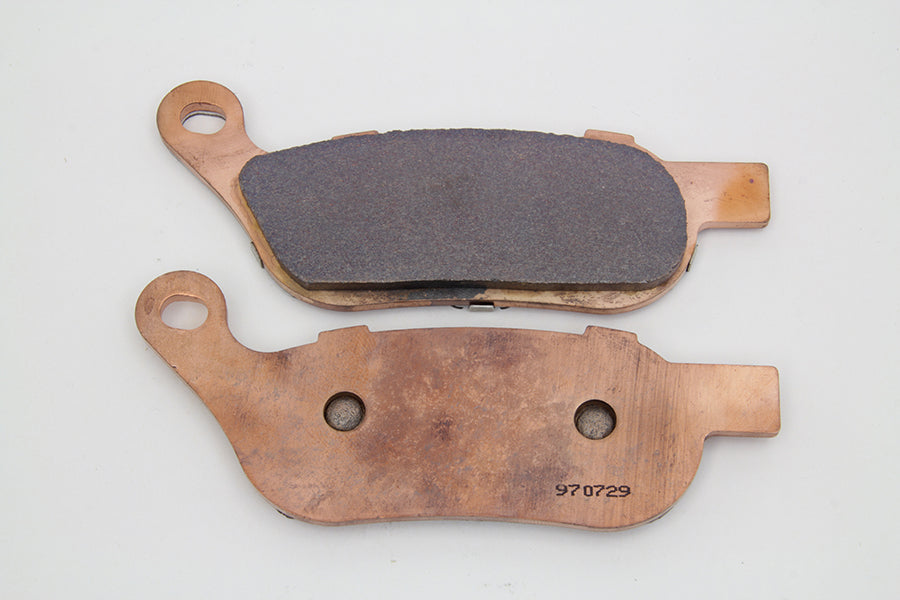 Duro 90-444 sintered rear brake pad set for motorcycle disc brake system