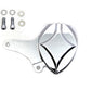 Edart 23-1105 chrome billet front 2-piston brake caliper with bracket