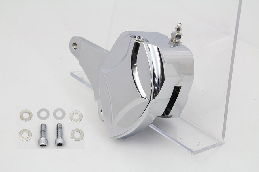Edart 23-1105 chrome billet front 2-piston brake caliper with mounting bracket